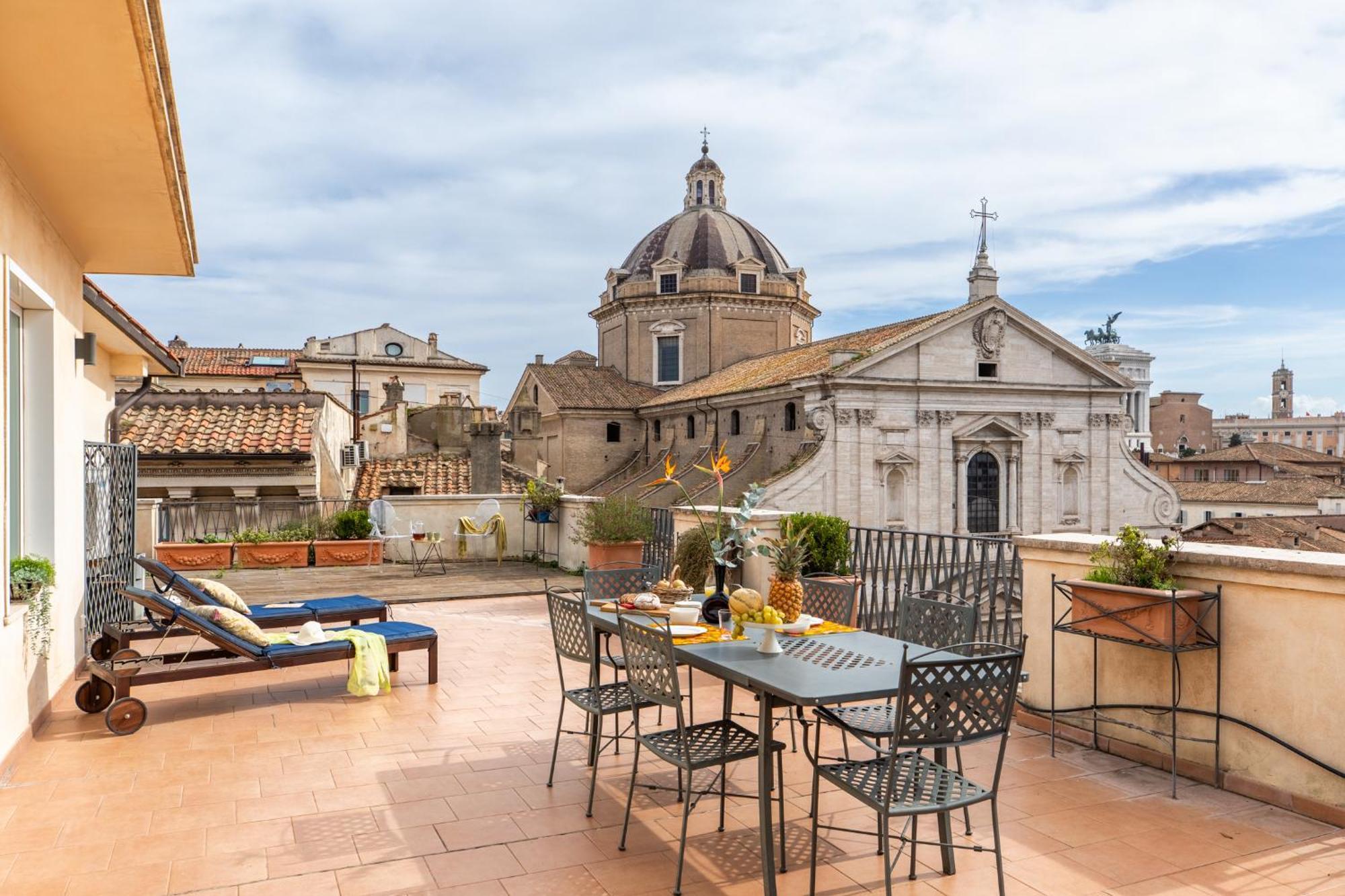 Penthouse Rome Capitol公寓 外观 照片