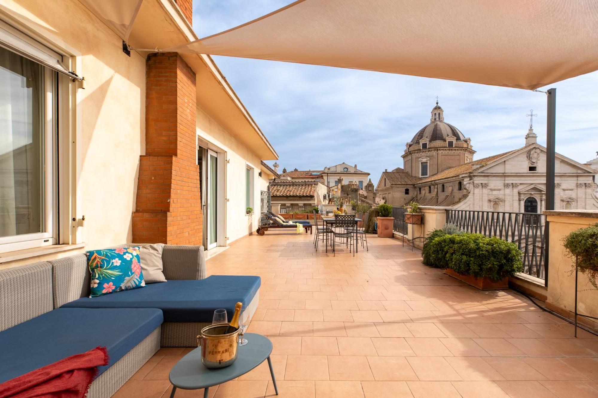Penthouse Rome Capitol公寓 外观 照片